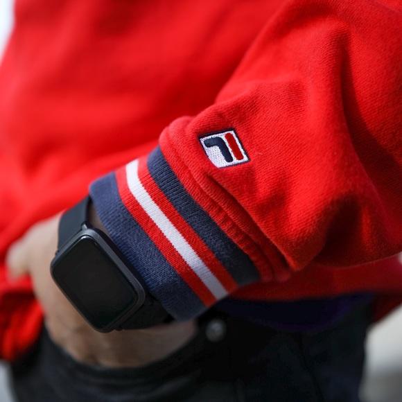 Size Men’s Large Red Vintage Fila Crewneck - Picture 4 of 7